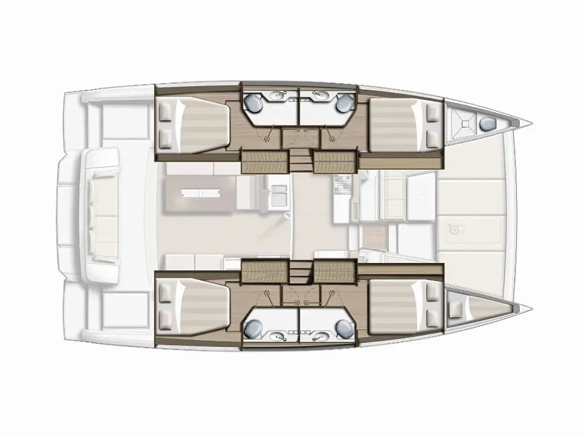 Bali 4.2 (2024) in France deck plan