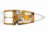 Sun Odyssey 389 (3 cab.) - Layout image