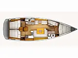 Sun Odyssey 439 (4 cab.) - Layout image