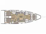 Oceanis 46.1 (5 cab.) - Layout image