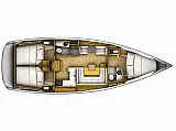 Sun Odyssey 409 (3 cab.) - Layout image