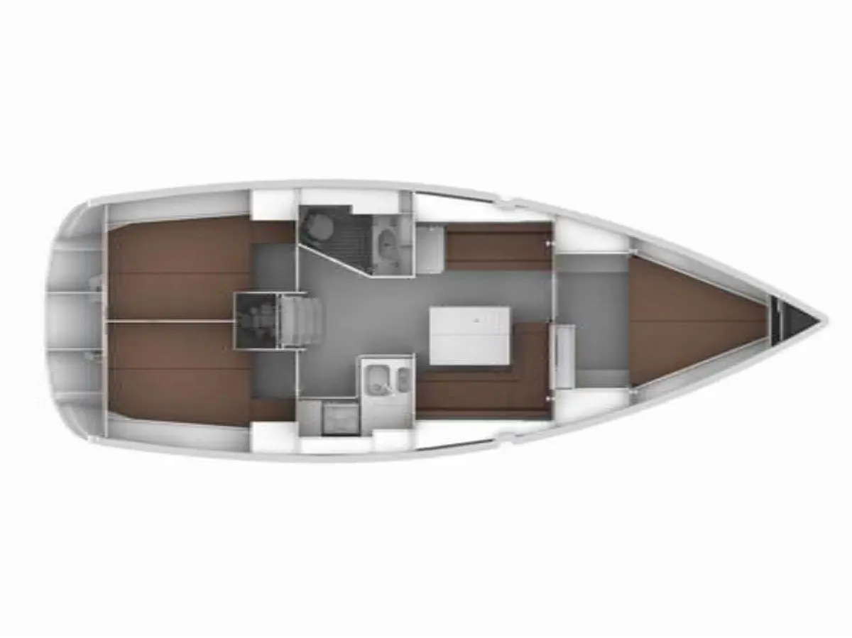 Bavaria Cruiser 36 (2013) in Malta deck plan