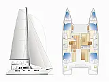 Nautitech 46 Fly - Layout image