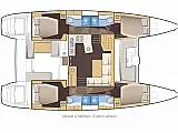 Lagoon 450 F - Layout image