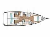 Sun Odyssey 440 - owner version - [Layout image]