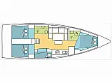 Dufour 430 - Layout image