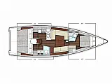 X-Yachts X4.3 MkII - Layout image