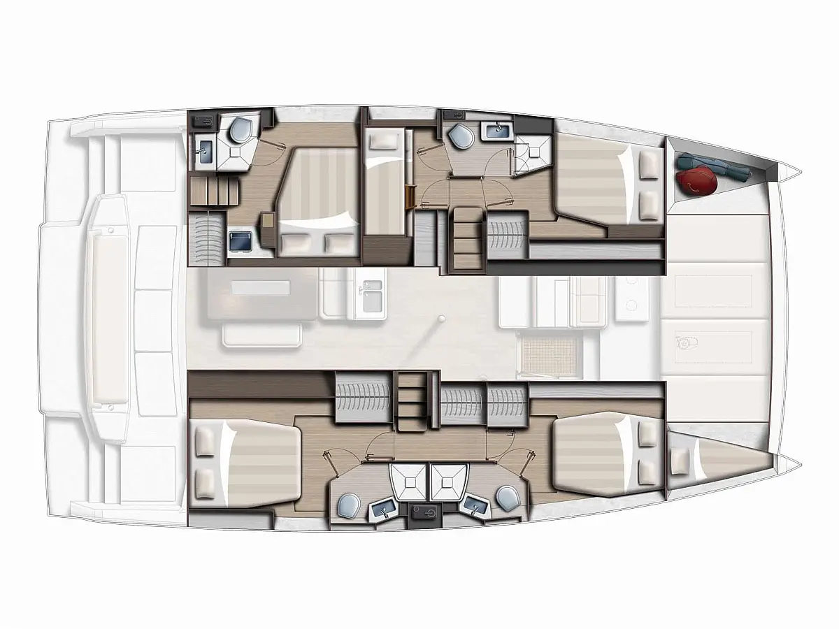 Bali 4.6 (2024) in Caribbean deck plan