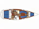 Oceanis 343 - Layout image