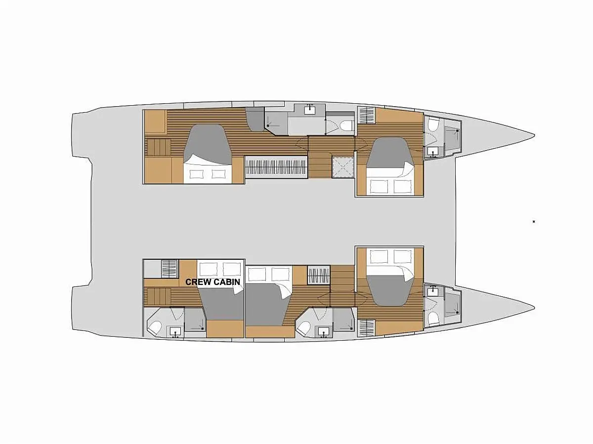Aura 51 (2023) in Rhodes and the Dodecanese deck plan