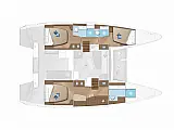 Lagoon 42 Owner's Version - Layout image
