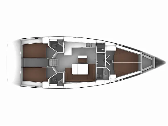 Bavaria 46 Cruiser - Immagine di layout