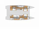 Fountaine Pajot Aura 51 - Layout image