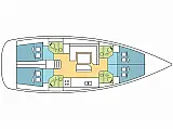 Sun Odyssey 479 - Layout image