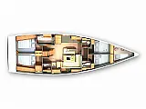 Hanse 505 - Layout image