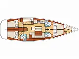 Oceanis 50 Family - Layout image