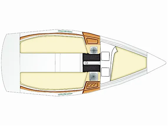 Beneteau First 21.7 - Layout image