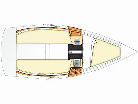 Beneteau First 21.7 - Immagine di layout