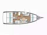 Sun Odyssey 440 - Layout image