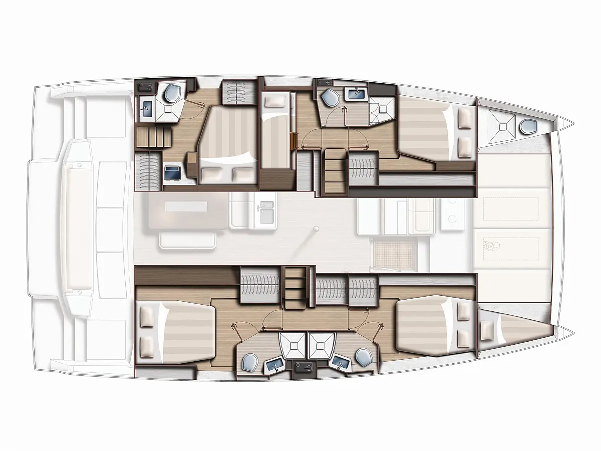 Bali 4.6 (2025) in Sicily deck plan