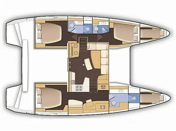 Lagoon 42 owner version - Immagine di layout